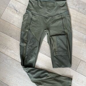 Lululemon Athletica Olive Green Active Leggings